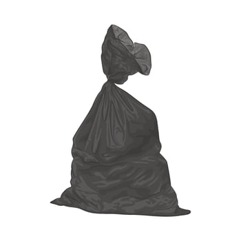 Illustration of plastic bag vector