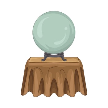 Illustration of crystal ball vector