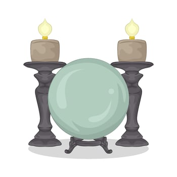 Illustration of crystal ball vector