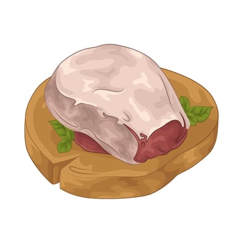 Illustration of meat vector