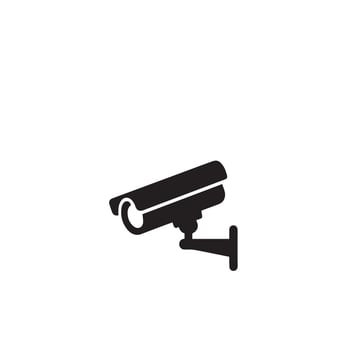 CC camera silhouette. CC TV camera logo, cc camera black icon. vector