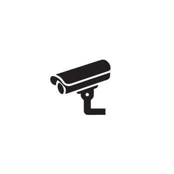 CC camera silhouette. CC TV camera logo, cc camera black icon. vector