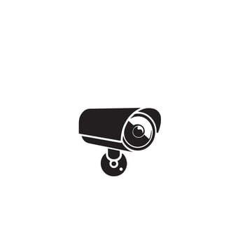 CC camera silhouette. CC TV camera logo, cc camera black icon. vector