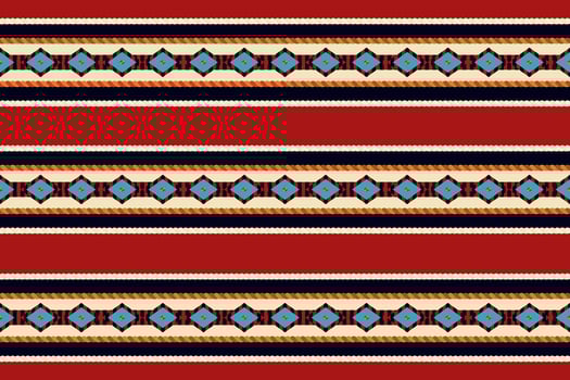 Navajo tribal seamless pattern. Native American ornament. Ethnic South Western decor style. Boho geometric ornament. seamless pattern. Mexican blanket, rug. Woven carpet illustration. vector