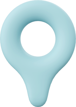 Location pin, 3d illustration of travel equipments png