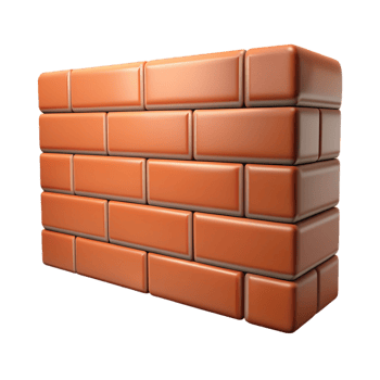 Brick Wall 3d Render png