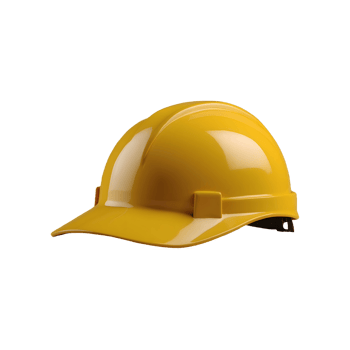 yellow helmet cap isolated on transparent background png