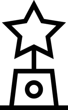 Star icon symbol Illustration vector