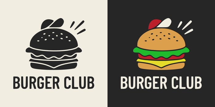Vintage drawing depicting a hamburger wearing a hat. Burger lover graphic design for printable products. vector