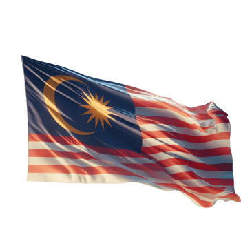 Malaysia Flag On Transparent Background png
