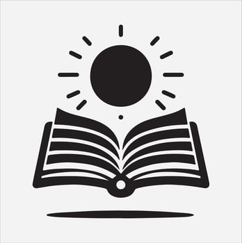 Book Icon silhouette illustration vector
