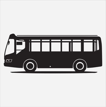 bus silhouette illustration vector