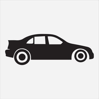 car logotype silhouette illustration, vector