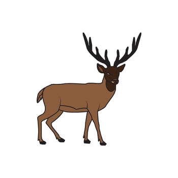 deer icon design vector