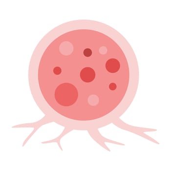 cancer cell growth. cancer disease concept vector