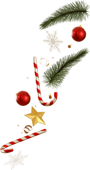 falling christmas ornament png