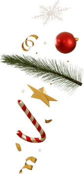 falling christmas ornament png
