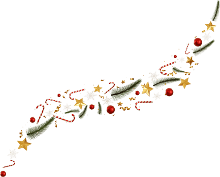 falling christmas ornament png