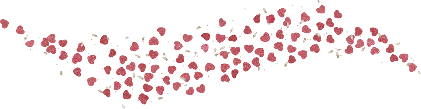valentines confetti heart splash png