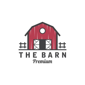 Barn farm farmhouse warehouse logo design vector