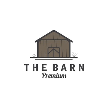Barn farm farmhouse warehouse logo design vector