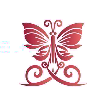Monarch butterfly silhouettes collection vector