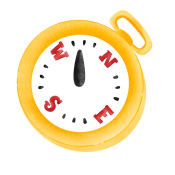 Compass for camping png