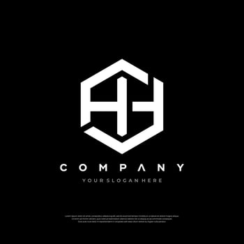 Modern Minimalist TH Logo vector