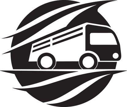 mimimal car logo illustration black and white vector