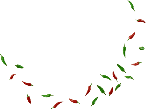 flying red and green chilli png