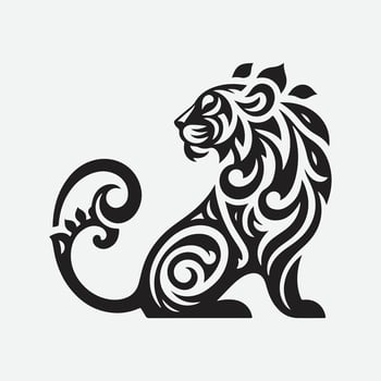 Majestic Tiger Silhouette Set, Unleash the Wild in Your Designs vector