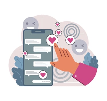 Online charity and charitable foundation. Web service to help people vector