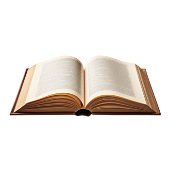 Open book isolated on transparent background png