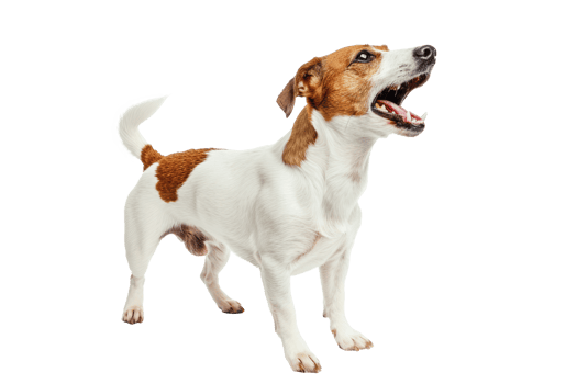 Aggressive Dog Barking with Bared Teeth png