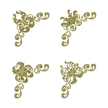 Classic Vitage Wedding Ornaments Frames Separator Elements Classic Vintage Wedding Invitation Hand Drawn vector