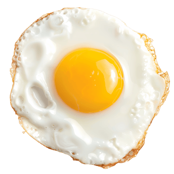 Fried Egg on Clear Cutout png