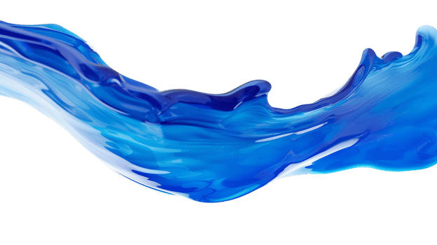 Abstract Blue Wave Isolated on Clear Background png