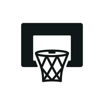 Baketball hoop icon design templates simple and modern vector