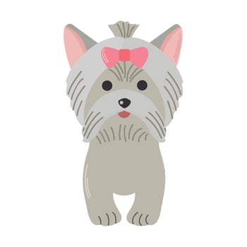 Yorkshire terrier icon clipart avatar logtotype isolated illustration vector