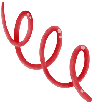 4 of July celebration red ribbon png