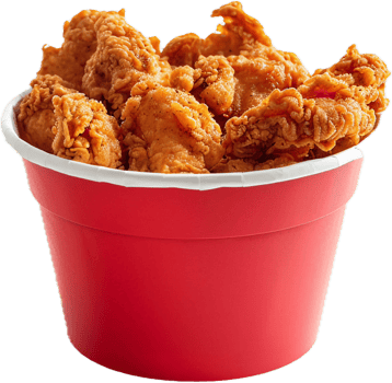 Crispy Fried Chicken in Bucket. png