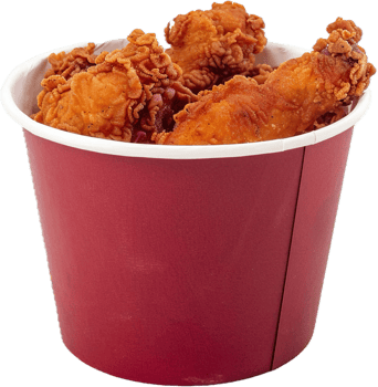 Crispy Fried Chicken in Bucket. png
