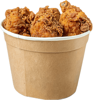 Crispy Fried Chicken in Bucket. png