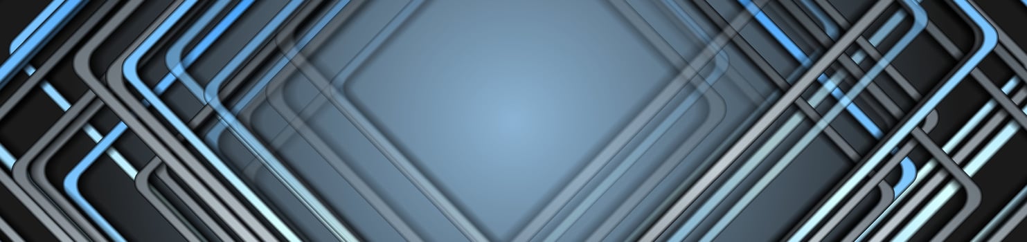 Blue grey stripes abstract geometric corporate background vector