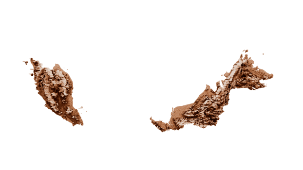 Map of Malaysia in old style, brown graphics in a retro style Vintage Style. High detailed 3d illustration png
