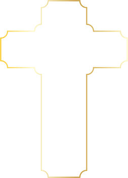 gold cross transparent background png