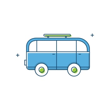 Public Transport, City Bus, Bus Travel, Bus Service, Public Transportation Bus Icon Design vector