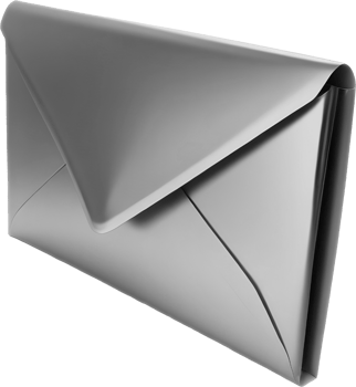 Envelope with paper 3d png