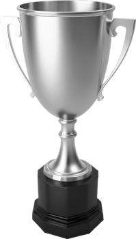 silver trophy cup png