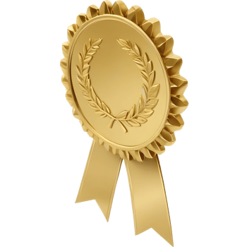 gold medal with red ribbon isolated png